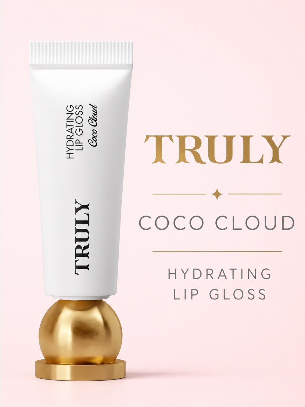 NIB TRULY Hydrating Lip Gloss in Coco Cloud